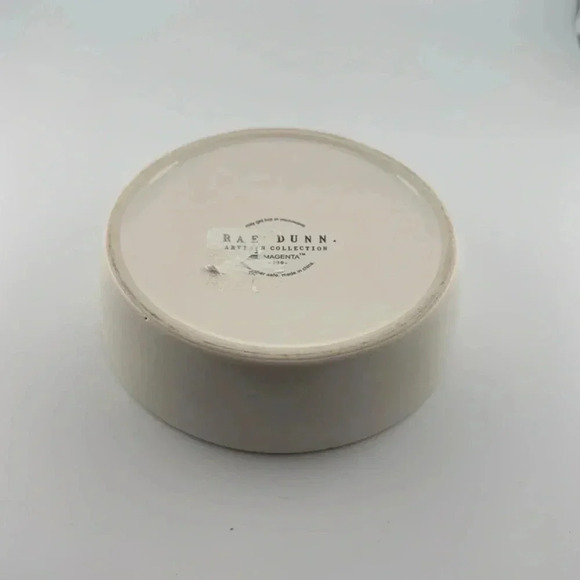 RAE DUNN pet/cat food bowl/water bowl blue ceramic dish “SLURP” - Picture 4 of 6